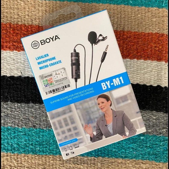 Boya Lavalier Zoom/Podcast/TikTok Microphone BY-M1- NWT - Picture 1 of 5